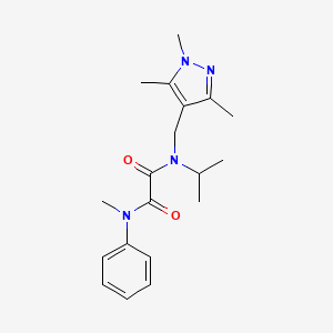 molecular formula C19H26N4O2 B5898103 N-isopropyl-N'-methyl-N'-phenyl-N-[(1,3,5-trimethyl-1H-pyrazol-4-yl)methyl]ethanediamide 