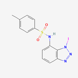 molecular formula C13H11IN4O2S B589814 N-(1-Iodo-1H-benzo[d][1,2,3]triazol-7-yl)-4-methylbenzenesulfonamide CAS No. 1329835-01-9