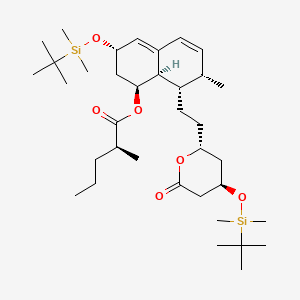 molecular formula C36H64O6Si2 B589815 Homopravastatin Lactone Di-(tert-butyldimethylsilyl) Ether CAS No. 159224-68-7