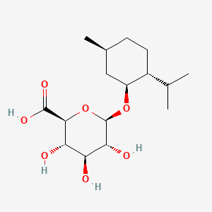 molecular formula C16H28O7 B589828 (1S,2R,5S)-(+)-Menthol beta-D-glucuronide CAS No. 114127-73-0