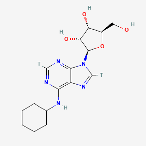 molecular formula C16H23N5O4 B589833 N 6-Cyclohexyladenosine-[2,8-3H] CAS No. 151362-69-5