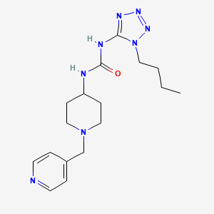 molecular formula C17H26N8O B5898359 N-(1-butyl-1H-tetrazol-5-yl)-N'-[1-(pyridin-4-ylmethyl)piperidin-4-yl]urea 