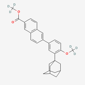 molecular formula C29H30O3 B589847 Adapalene-d6 Methyl Ester CAS No. 1330264-23-7