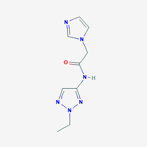 molecular formula C9H12N6O B5898473 N-(2-ethyl-2H-1,2,3-triazol-4-yl)-2-(1H-imidazol-1-yl)acetamide 