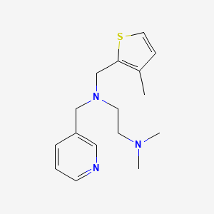 molecular formula C16H23N3S B5898760 N,N-dimethyl-N'-[(3-methyl-2-thienyl)methyl]-N'-(pyridin-3-ylmethyl)ethane-1,2-diamine 
