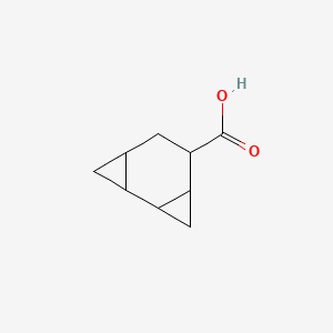 molecular formula C9H12O2 B589880 Tricyclo[5.1.0.0~2,4~]octane-5-carboxylic acid CAS No. 145571-40-0