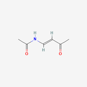 molecular formula C6H9NO2 B589888 N-[(1E)-3-Oxo-1-buten-1-yl]acetamide CAS No. 150172-10-4