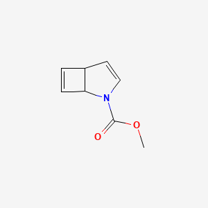molecular formula C8H9NO2 B589894 Methyl 2-azabicyclo[3.2.0]hepta-3,6-diene-2-carboxylate CAS No. 156301-71-2