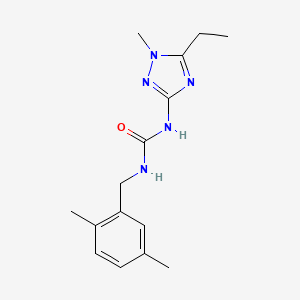molecular formula C15H21N5O B5898950 N-(2,5-dimethylbenzyl)-N'-(5-ethyl-1-methyl-1H-1,2,4-triazol-3-yl)urea 