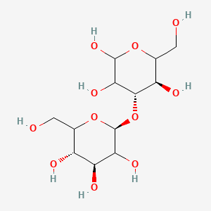 molecular formula C12H22O11 B589896 (4S,5R)-6-(hydroxymethyl)-4-[(2S,4S,5S)-3,4,5-trihydroxy-6-(hydroxymethyl)oxan-2-yl]oxyoxane-2,3,5-triol CAS No. 50692-75-6