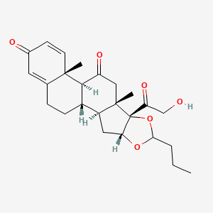 molecular formula C25H32O6 B589898 11-Keto budesonide CAS No. 216453-74-6