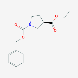 (R)-1-Benzyl 3-ethyl pyrrolidine-1,3-dicarboxylate