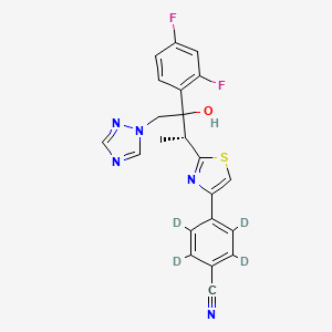 molecular formula C22H17F2N5OS B589900 氟康唑-d4 CAS No. 1329499-27-5