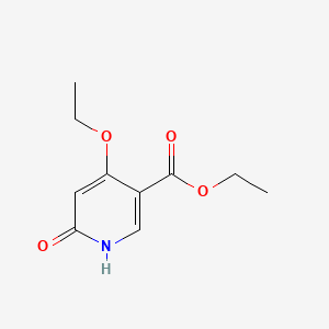 molecular formula C10H13NO4 B589903 ethyl 4-ethoxy-6-oxo-1H-pyridine-3-carboxylate CAS No. 138055-97-7
