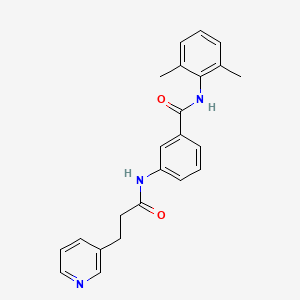 molecular formula C23H23N3O2 B5899065 N-(2,6-dimethylphenyl)-3-[(3-pyridin-3-ylpropanoyl)amino]benzamide 
