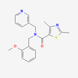 molecular formula C20H21N3O2S B5899118 N-(2-methoxybenzyl)-2,4-dimethyl-N-(pyridin-3-ylmethyl)-1,3-thiazole-5-carboxamide 