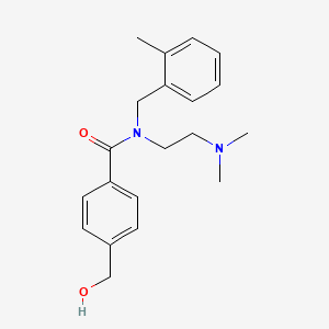 molecular formula C20H26N2O2 B5899192 N-[2-(dimethylamino)ethyl]-4-(hydroxymethyl)-N-(2-methylbenzyl)benzamide 