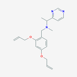 molecular formula C20H25N3O2 B5899254 N-[2,4-bis(allyloxy)benzyl]-N-methyl-1-pyrimidin-4-ylethanamine 