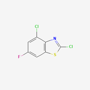 molecular formula C7H2Cl2FNS B589931 2,4-Dichloro-6-fluoro-1,3-benzothiazole CAS No. 145915-56-6