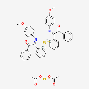 molecular formula C46H38N2O8Pt2 B589942 (Pt(Mpbba)OAc)2 CAS No. 151306-14-8