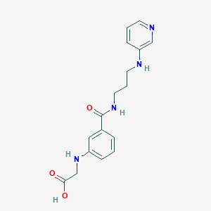 molecular formula C17H20N4O3 B5899476 {[3-({[3-(pyridin-3-ylamino)propyl]amino}carbonyl)phenyl]amino}acetic acid 