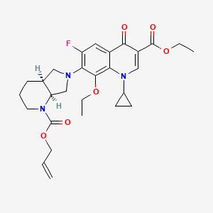 Ethyl 1-cyclopropyl-8-ethoxy-6-fluoro-4-oxo-7-[(4aS,7aS)-1-{[(prop-2-en-1-yl)oxy]carbonyl}octahydro-6H-pyrrolo[3,4-b]pyridin-6-yl]-1,4-dihydroquinoline-3-carboxylate
