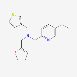 molecular formula C18H20N2OS B5899561 1-(5-ethylpyridin-2-yl)-N-(2-furylmethyl)-N-(3-thienylmethyl)methanamine 