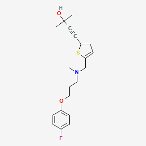 molecular formula C20H24FNO2S B5899566 4-(5-{[[3-(4-fluorophenoxy)propyl](methyl)amino]methyl}-2-thienyl)-2-methylbut-3-yn-2-ol 