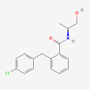 molecular formula C17H18ClNO2 B5899583 2-(4-chlorobenzyl)-N-[(1S)-2-hydroxy-1-methylethyl]benzamide 