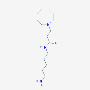 molecular formula C15H31N3O B5899766 N-(5-aminopentyl)-3-(1-azocanyl)propanamide dihydrochloride 
