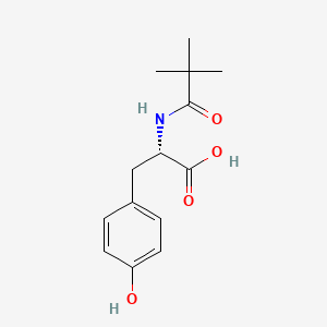 molecular formula C14H19NO4 B589999 N-Pivaloyl-L-tyrosine CAS No. 33019-85-1