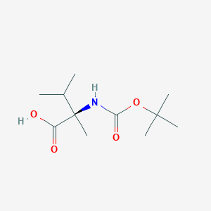 (R)-2-((tert-Butoxycarbonyl)amino)-2,3-dimethylbutanoic acid