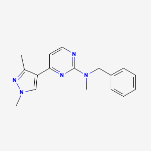 molecular formula C17H19N5 B5900333 N-benzyl-4-(1,3-dimethylpyrazol-4-yl)-N-methylpyrimidin-2-amine 