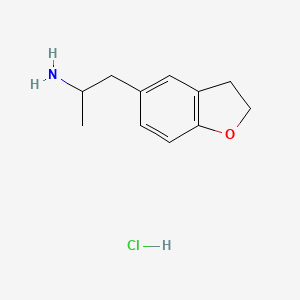 molecular formula C11H16ClNO B590052 2,3-Dihydro-methyl-5-benzofuranethanaminehydrochloride CAS No. 152623-94-4