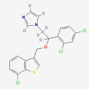 molecular formula C20H15Cl3N2OS B590063 Sertaconazole-d6 CAS No. 1330261-47-6