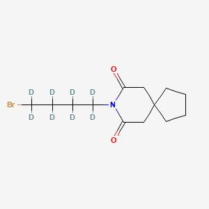 molecular formula C13H20BrNO2 B590079 8-(4-Bromobutyl)-8-azaspiro[4.5]decane-7,9-dione-d8 CAS No. 1330189-17-7