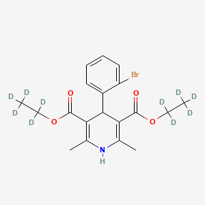 4-(2-Bromophenyl)-2,6-dimethyl-3,5-pyridinedicarboxylic Acid-d10 Diethyl Ester