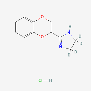 molecular formula C11H13ClN2O2 B590130 Idazoxan-d4 (hydrochloride) CAS No. 1329834-12-9