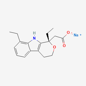 molecular formula C17H20NNaO3 B590139 Etodolac sodium, (S)- CAS No. 136172-37-7