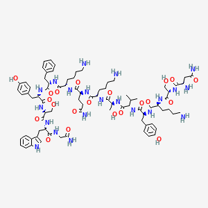molecular formula C81H117N21O21 B590147 Leucokinin 1 CAS No. 157674-89-0