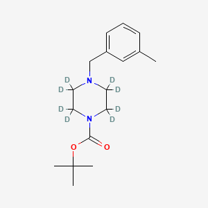 molecular formula C17H26N2O2 B590149 N-tert-Butoxycarbonyl 1-(3-Methylbenzyl)piperazine-d8 CAS No. 1329485-57-5