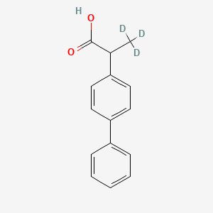 molecular formula C15H14O2 B590151 2-([1,1'-Biphenyl]-4-yl)propanoic acid-d3 CAS No. 1329833-67-1