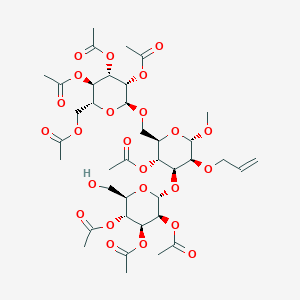 Methyl 3,6-Di-O-(alpha-D-mannopyranosyl)-2-O-(2-propenyl)-alpha-D-mannopyranoside Octaacetate