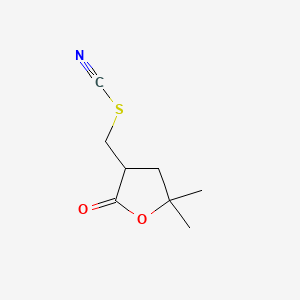 (5,5-Dimethyl-2-oxooxolan-3-yl)methyl thiocyanate