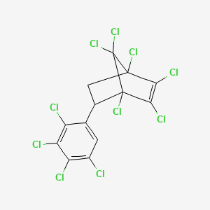 molecular formula C13H4Cl10 B590215 5-(Tetrachlorophenyl)-1,2,3,4,7,7-hexachloro-2-norbornene CAS No. 34571-15-8