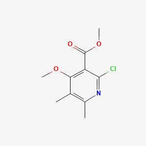 molecular formula C10H12ClNO3 B590226 Methyl 2-chloro-4-methoxy-5,6-dimethylnicotinate CAS No. 1329833-74-0