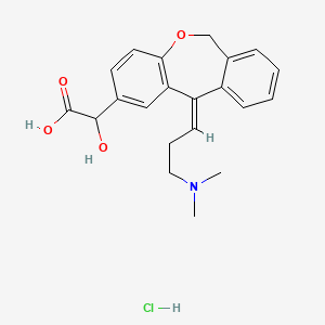 molecular formula C21H24ClNO4 B590286 alpha-Hydroxy olopatadine CAS No. 1331668-21-3