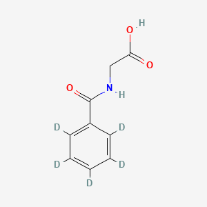molecular formula C9H9NO3 B590295 Hippuric acid-d5 