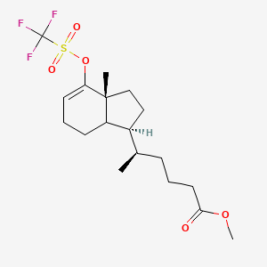 Methyl (5R)-5-[(1S,3aR)-3a-methyl-4-(trifluoromethylsulfonyloxy)-1,2,3,6,7,7a-hexahydroinden-1-yl]hexanoate