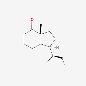 (1R,1'S)-Octahydro-1-(2'-iodo-1'-methylethyl)-7a-methyl-inden-4-one